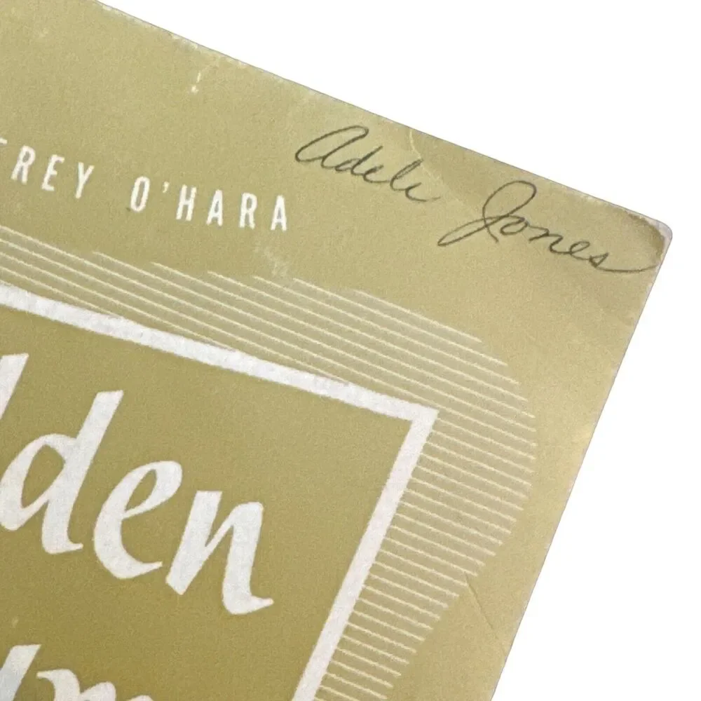 Golden Treasury Song Book by Geoffrey O'Hara 1943 VTG Antique‎ Music Piano READ
